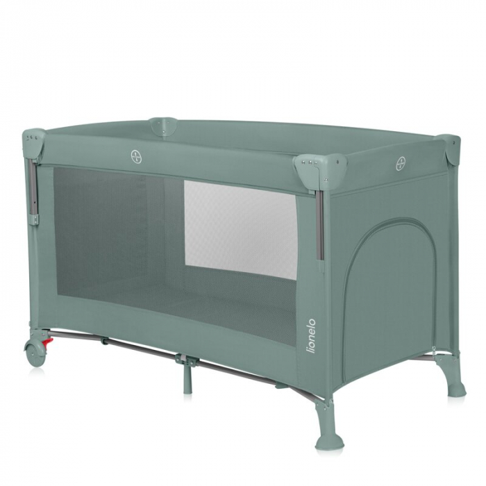 Patut pliant multifunctional Lionelo Ellen cu laterala culisanta pana la 15 kg 120x60 cm [6]