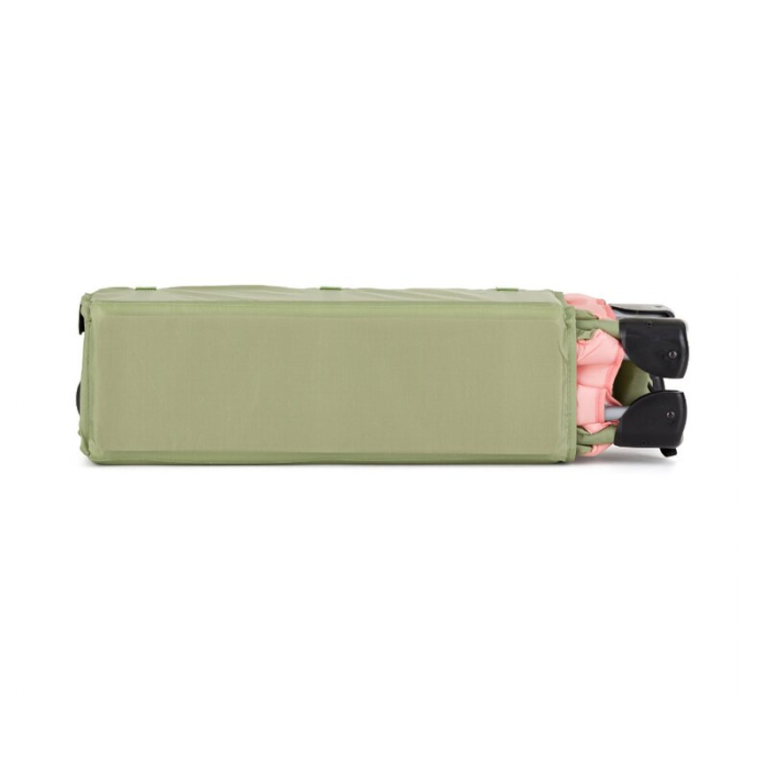Patut pliant, Petite&Mars, Koot, 120 x 60 cm, Cu roti, Functie de tarc, Pliere compacta, Include geanta de transport, Intrare laterala cu fermoar, Pereti din plasa, Pana la 15 kg, 0-30 luni, Boho [7]