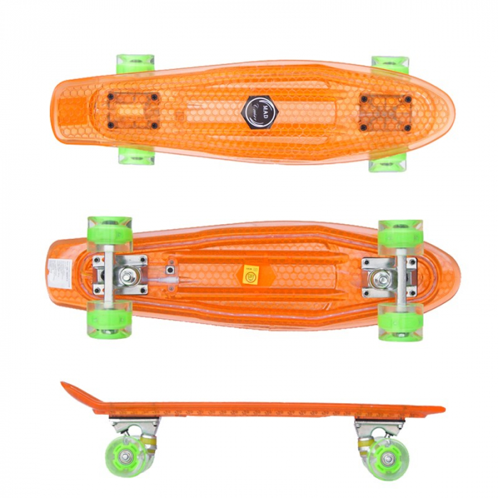 Penny board Mad Cruiser Full LED ABEC 7-oranj - Sportmann [3]