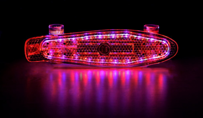 Penny board Mad Cruiser Full LED ABEC 7-rosu - Sportmann [4]