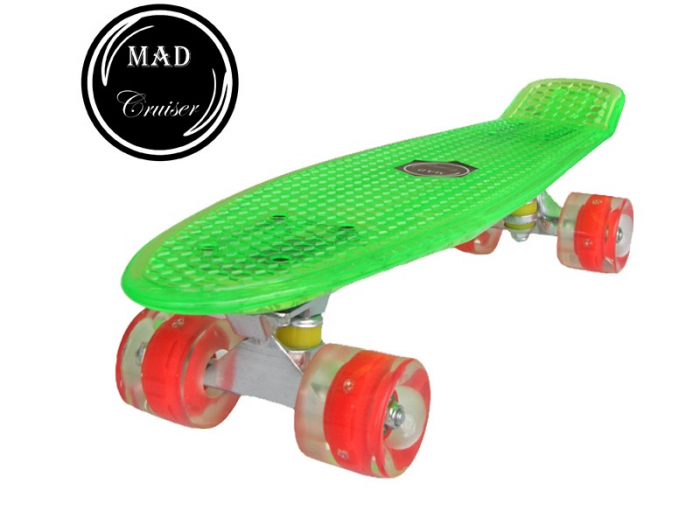 Penny board Mad Cruiser Full LED ABEC 7-verde - Sportmann [2]