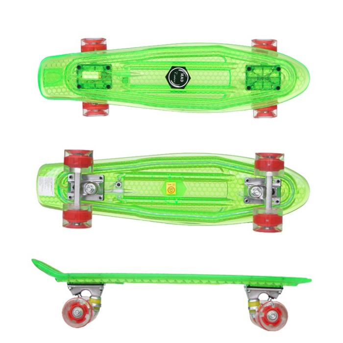 Penny board Mad Cruiser Full LED ABEC 7-verde - Sportmann [3]