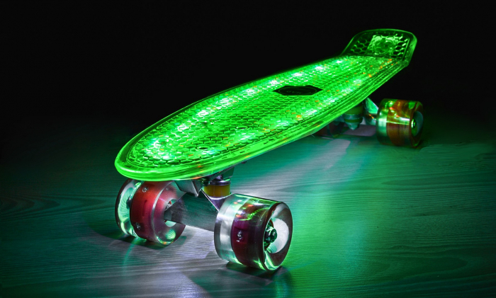 Penny board Mad Cruiser Full LED ABEC 7-verde - Sportmann [6]