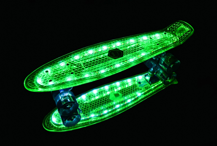 Penny board Mad Cruiser Full LED ABEC 7-verde - Sportmann [5]