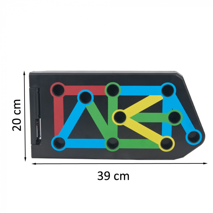 Placa cu manere pentru flotari si cronometru Sportmann Strong Plus [3]