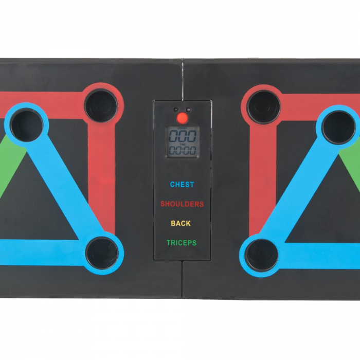 Placa cu manere pentru flotari si cronometru Sportmann Strong Plus [10]