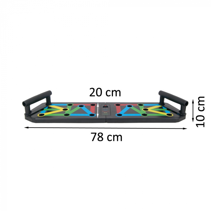 Placa cu manere pentru flotari si cronometru Sportmann Strong Plus [2]