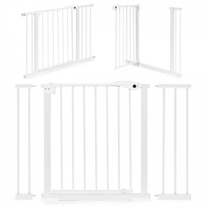 Poarta de siguranta 74-105 cm Ecotoys SG-012-W - Alb [2]