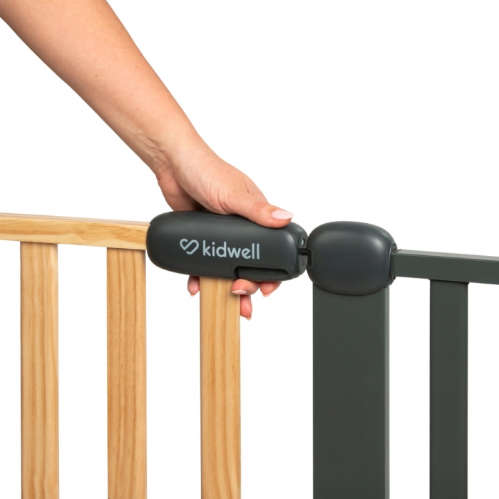 Poarta de siguranta 74-105 cm Kidwell Trasti - Negru [7]