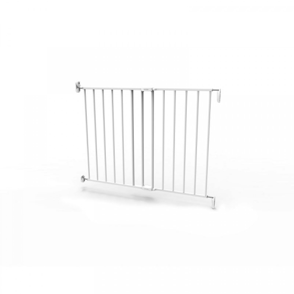 Poarta de siguranta extensibila Noma, 62-102 cm, metal alb, N93361 [10]