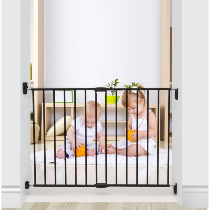 Poarta de siguranta extensibila Noma, 62 - 102 cm, metal negru, N93330 [2]