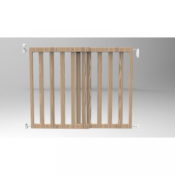 Poarta de siguranta extensibila Noma, 64 - 100 cm, lemn natur, N93729 [2]