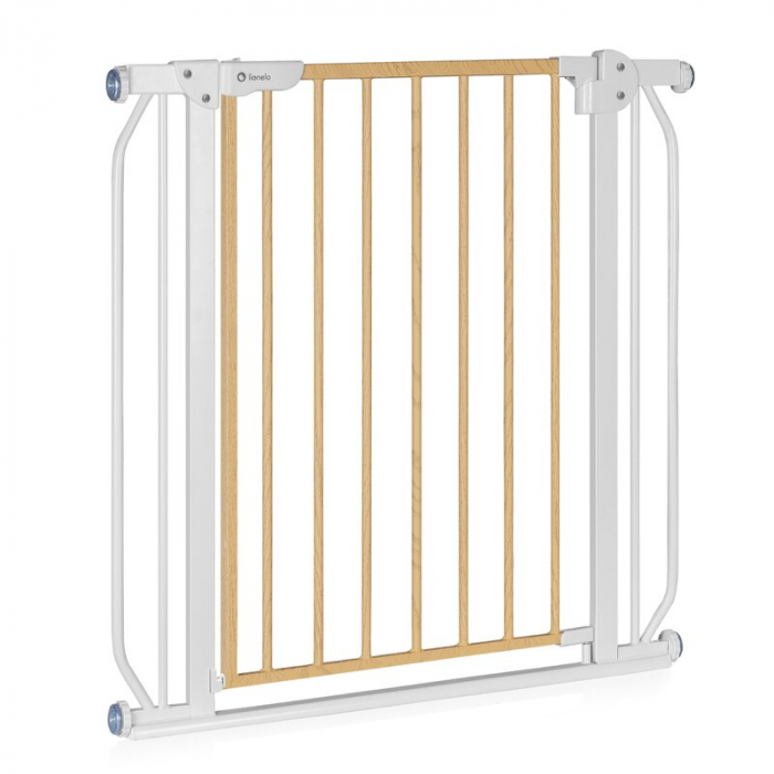 Poarta de siguranta Lionelo Truus Slim prin presiune 105 cm Gri/Natur [6]