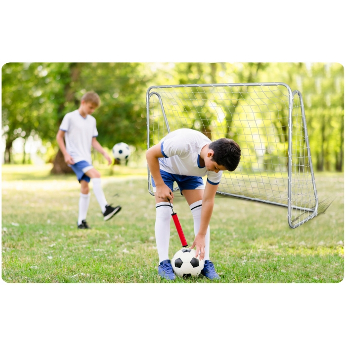 Poarta mare pentru fotbal cu covoras numerotat, 215 x 76 x 153 cm,  Neo-Sport 1451 [5]