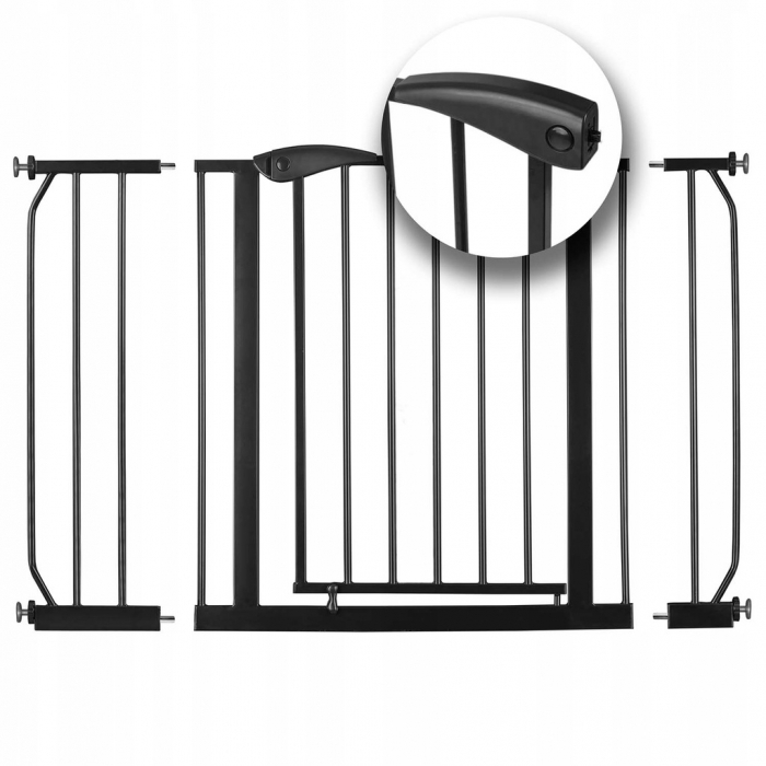 Poarta siguranta 75-115 cm Nukido 718300 - Negru [2]