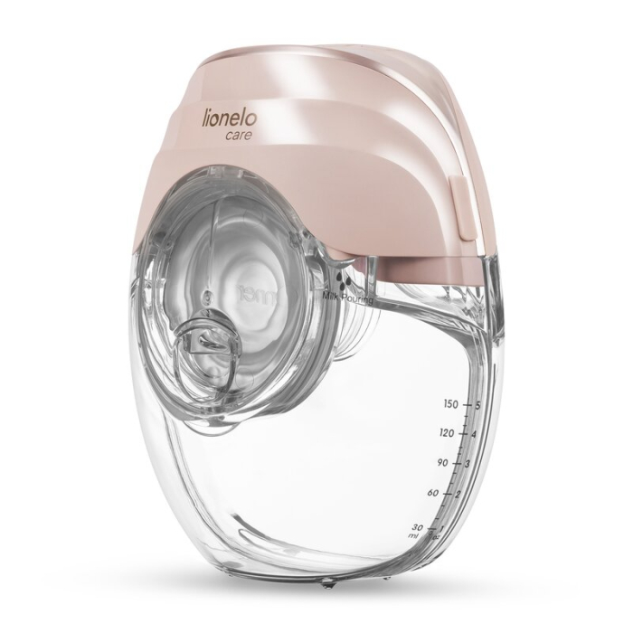 Pompa de san, Lionelo, Fidi Free Slim Duo, Portabila, cu accesorii, Hands-free, Trifazata, Panou control, Autonomie pana la 3 h, 9 functii de masaj, Silentioasa- 40 db, Capacitate 150 ml, Roz [7]