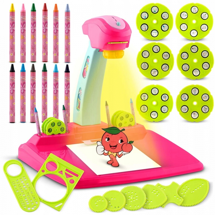 Proiector pentru desene cu accesorii incluse Ricokids 772000 - Roz [7]