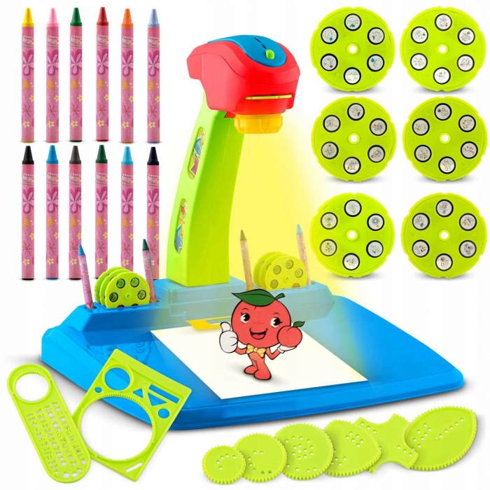 Proiector pentru desene cu accesorii incluse Ricokids 772001 - Albastru [6]