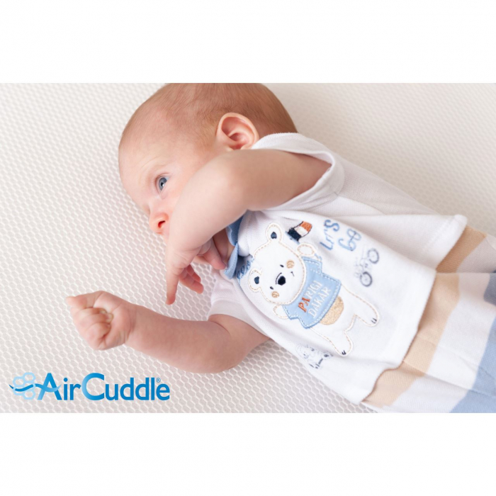 Protectie impermeabila antitranspiratie 3D pentru saltea 70x140 cm, AirCuddle TOP SAFE TS-140 [5]
