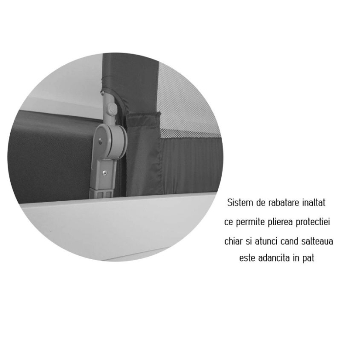 Protectie pat rabatabila pentru somiera adancita 150/59 cm Olmitos Bird [7]