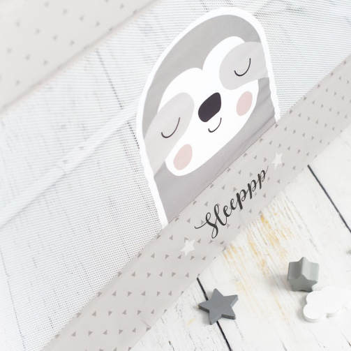 Protectie pat rabatabila pentru somiera adancita 150/59 cm Olmitos Sloth [8]