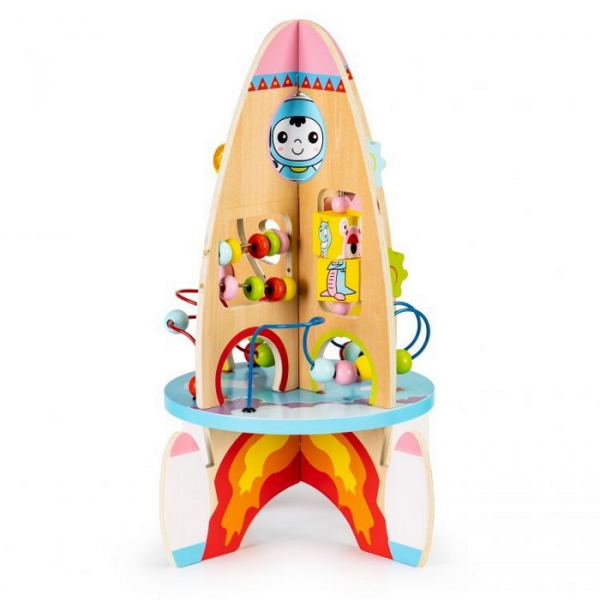 Racheta educationala din lemn 8 in 1 Ecotoys TL88037 [2]