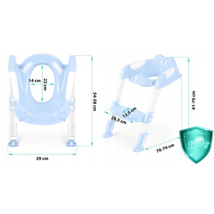 Reductor toaleta cu scara pentru copii Ricokids 729100 [6]