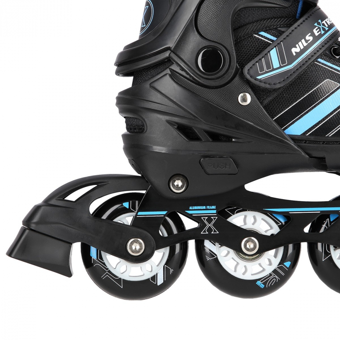 Role Reglabile 2in1 Nils Extreme NH18191 Negru/Albastru [6]