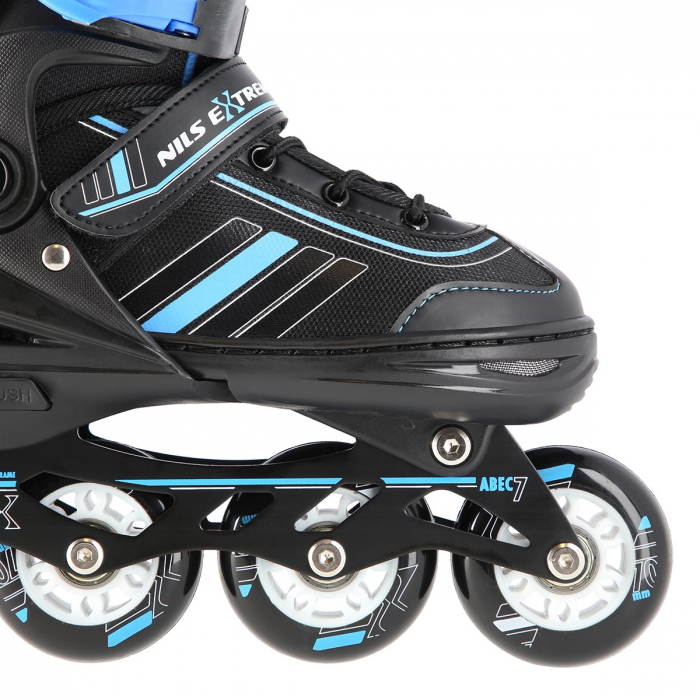 Role Reglabile 2in1 Nils Extreme NH18191 Negru/Albastru [5]