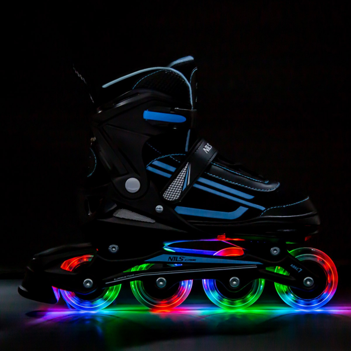 Role Reglabile cu LED Nils Extreme NJ19803A, Albastru [3]
