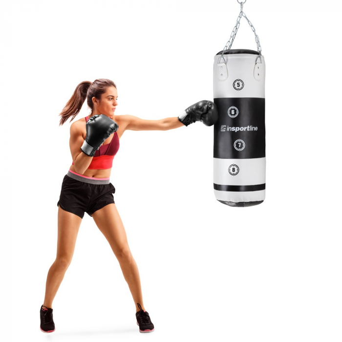 Sac de box inSPORTline Robkin 25 kg Negru/Alb [5]