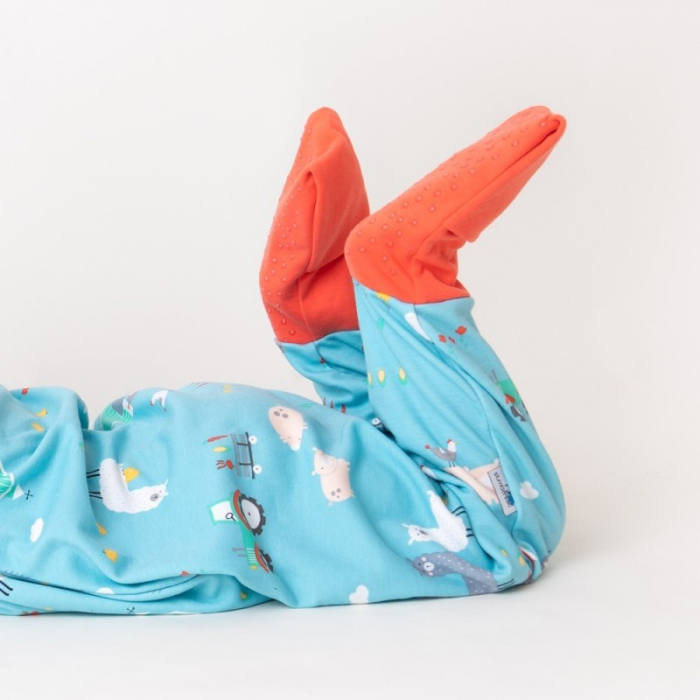 Sac de dormit cu picioruse si talpa antiderapanta Farmyard 80 cm + manseta 1.0 Tog - Slumbersac [5]