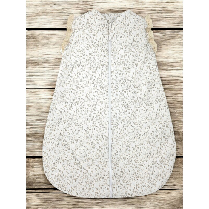 Sac de dormit, MimiNu, Premium, pentru bebelusi, De iarna, din bumbac, cu dantela si volan, 70 cm, 2.5 Tog, Meadow [2]