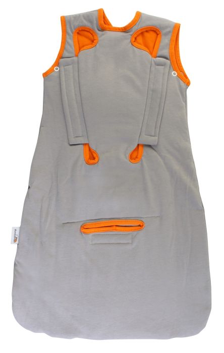 Sac de dormit multifunctional Grey Orange Zoo Animal Travel 1-3 ani 2.5 Tog - Slumbersac [2]