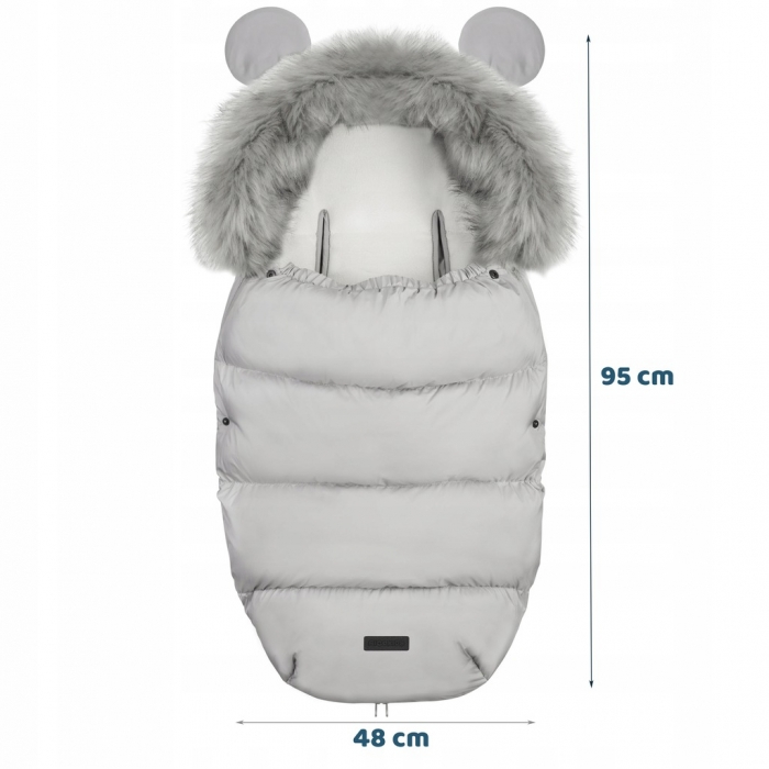 Sac de dormit Ricokids 95 x 48 cm Ricokids Elmi 720002 - Gri deschis [7]