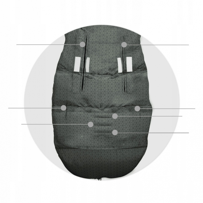 Sac de dormit Ricokids 95 x 48 cm Ricokids Elmi 720006 - Grafit [6]