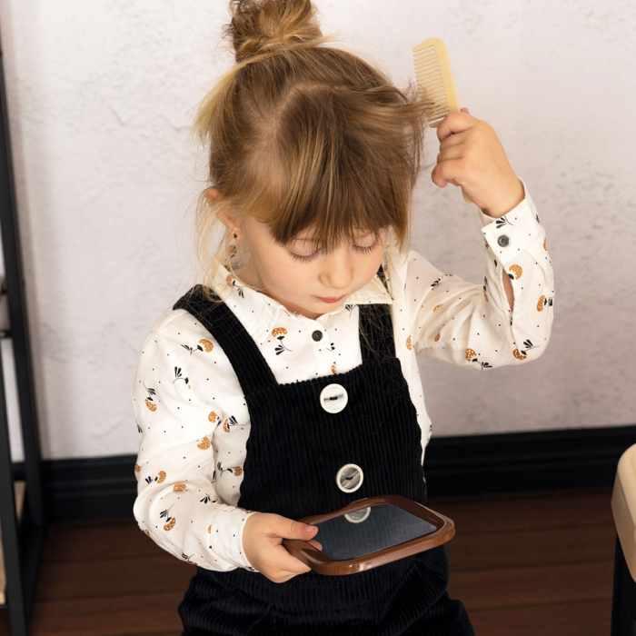 Salon coafura pentru copii Smoby Barber Shop, Barber and Cut negru [15]