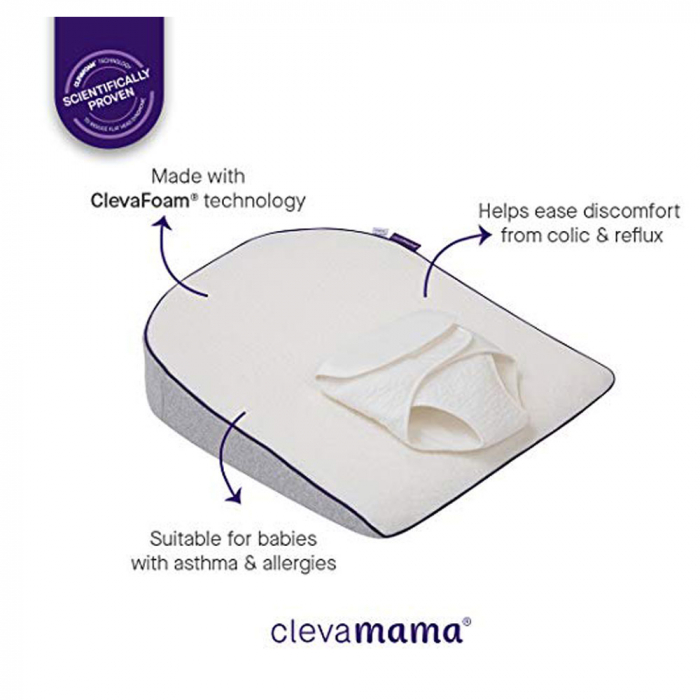 Saltea anti-alunecare cu ham pentru bebelusi ClevaSleep® Plus Clevamama [3]