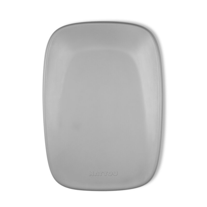 Saltea de infasat, Nattou, Softy, Moale, Utilizabil si fara husa, Design ergonomic, Spuma PU, 70x50x10 cm, Fara BPA, 0 luni+, Gri [3]