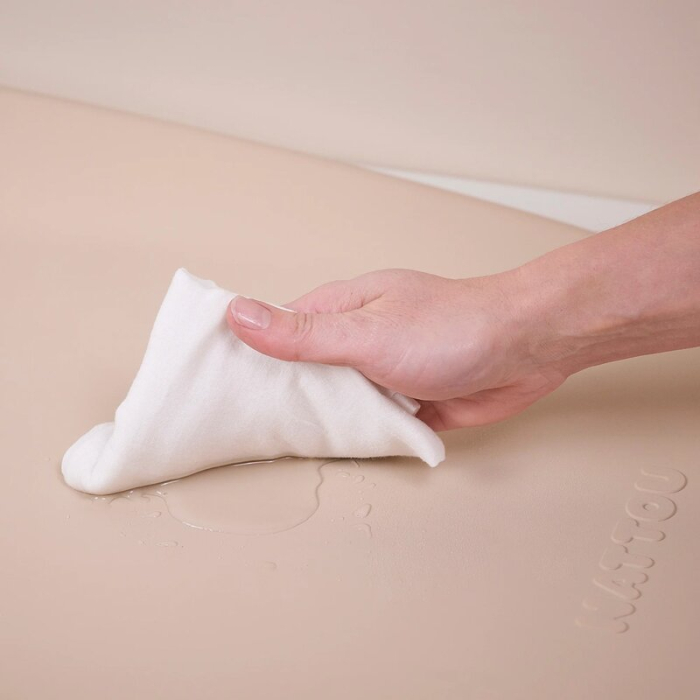 Saltea de infasat, Nattou, Softy, Moale, Utilizabil si fara husa, Design ergonomic, Spuma PU, 70x50x10 cm, Fara BPA, 0 luni+, Taupe [3]