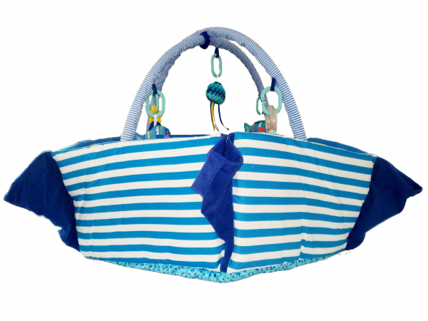 Saltea de joaca cu protectii laterale Boat - Baby Mix [8]