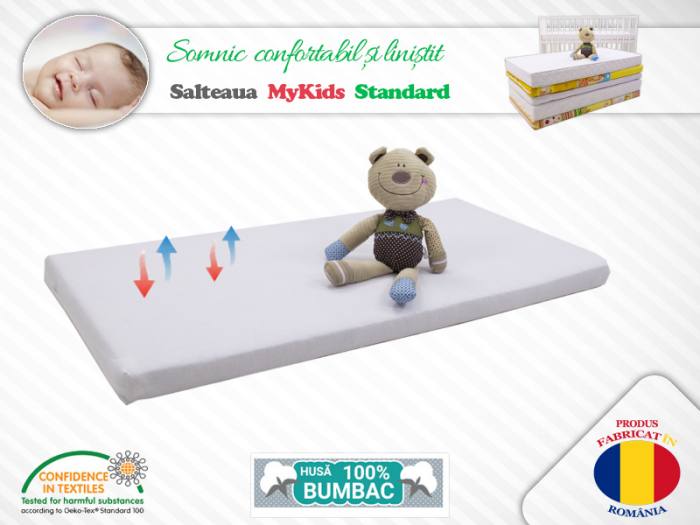 Saltea Fibra Cocos MyKids Standard II 120x60x07 (cm) [4]