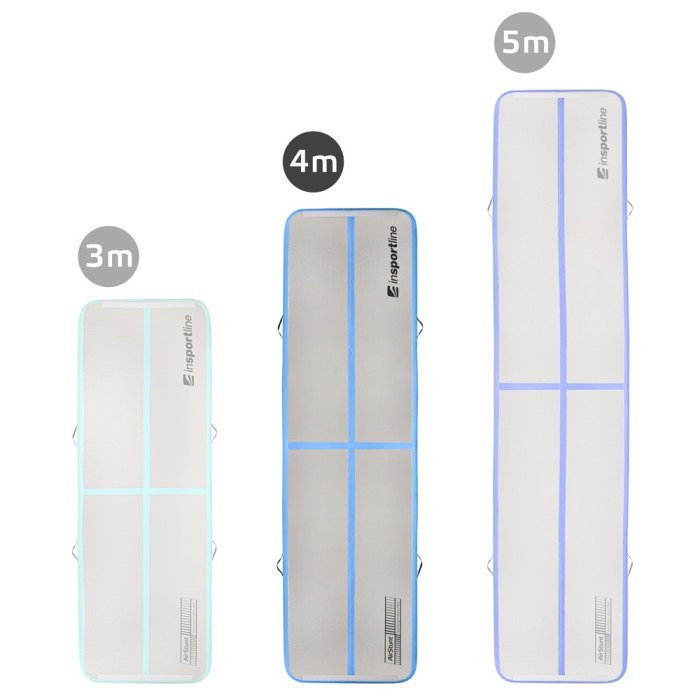 Saltea gonflabila gimnastica inSPORTline Airstunt 400 x 100 x 10 cm, Alb [5]