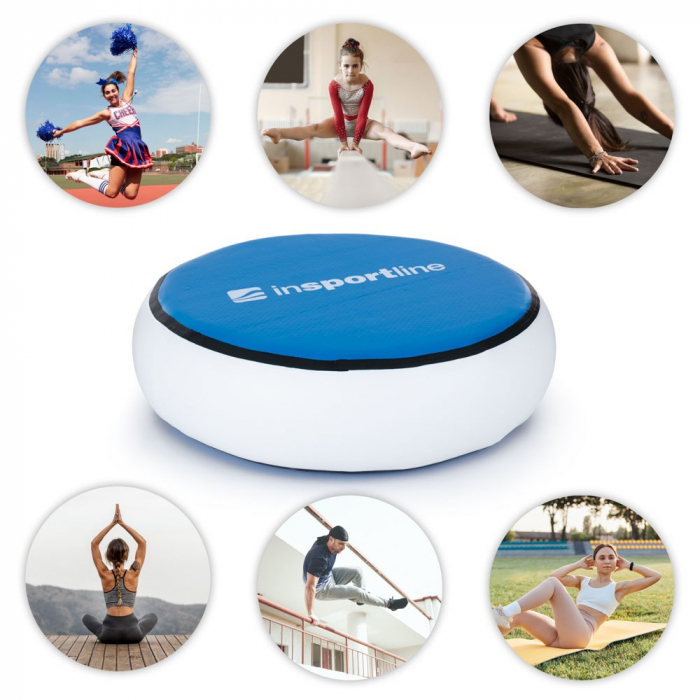Saltea gonflabila rotunda inSPORTline Airsport 100 x 30 cm [7]