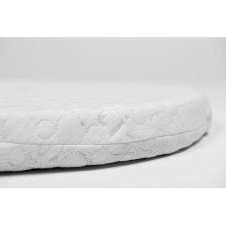 Saltea ovala pat copii SafeNest Deluxe husa Jacquard 124 x 68 x 10 cm [2]