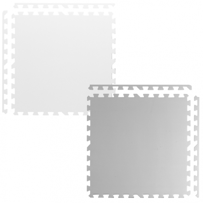 Salteluta de joaca 180 x 180 cm Ricokids 7495 - Gri - Alb [2]