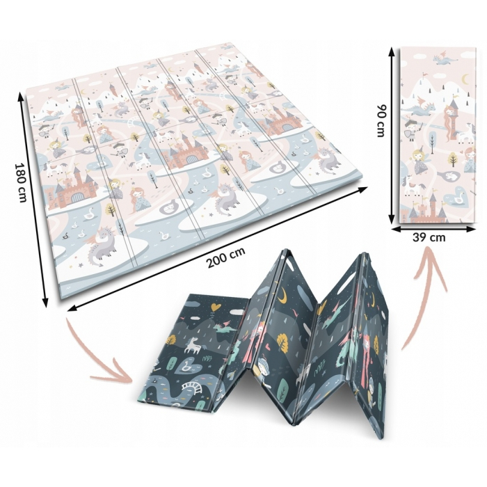 Salteluta de joaca din spuma 200 x 180 x 1 cm Nukido NK-340 [6]