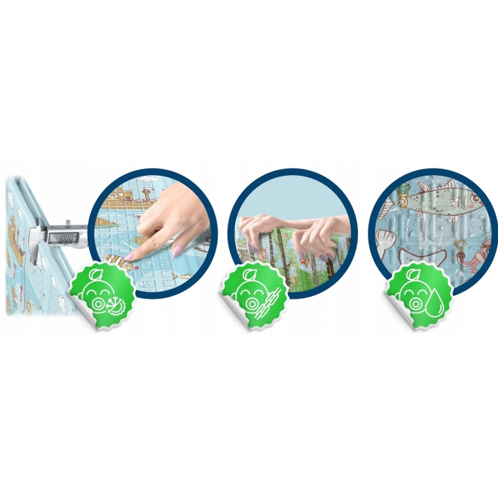 Salteluta de joaca din spuma 200 x 180 x 1 cm Nukido NK-340 Ocean-Forest [8]