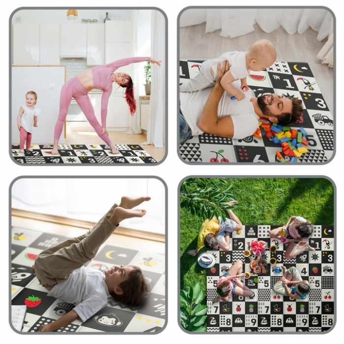 Salteluta de joaca din spuma 200 x 180 x 1 cm Nukido NK-340 Ocean-Numbers [5]