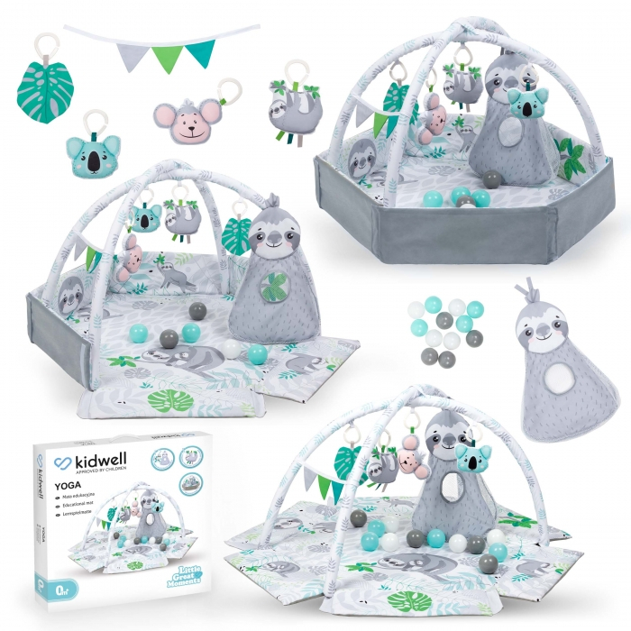 Salteluta de joaca interactiva Kidwell YOGA - Gray [6]